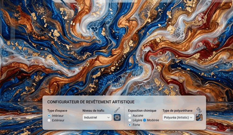 Polyaspartique Design Abstrait HD et Vinyl